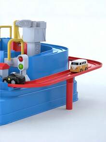 冒险轨道套装，配备惯性动力小车和停车场，互动式亲子游戏，寓教于乐，圣诞节礼物佳选，儿童节日礼物创意，家庭游戏之夜必备