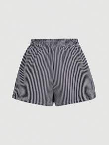SHEIN MOD 2 chiếc quần short nữ mùa hè kẻ sọc và caro, kiểu dáng thường ngày, xuân/hè, phong cách Valentine, dành cho nữ, mùa hè cho nữ, kẻ sọc và caro, kẻ ô vuông, quần short đi biển, quần short đi biển cho nữ, quần short thường ngày. - Nhiều màu - Xem 9
