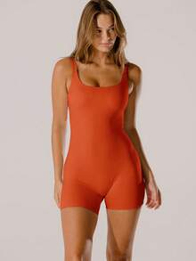 Aralina Leisurewear Active Pastel Pink Body-Hugging Shapewear Active Romper