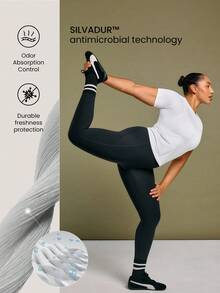 GLOWMODE Coolmax 無縫健身短袖 T 恤,修身款式,快乾透氣,健身運動短袖上衣