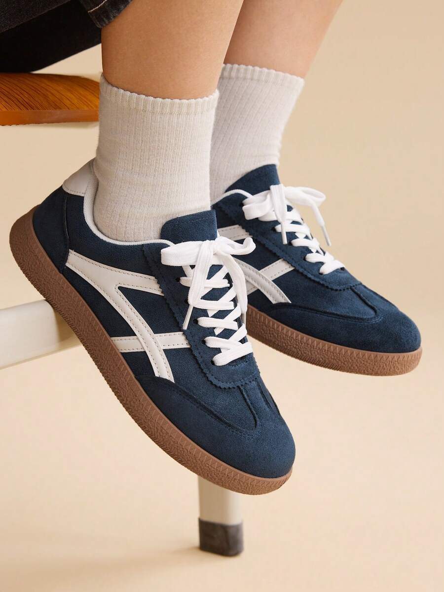 CUCCOO EASI 女士时尚百搭休闲简约运动鞋 - 藍色 - 查看 1