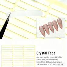5pcs Nail Art Display Tip Nail Adhesive Tape Stand,Nail Supplies,Nail Tools,Nail Art Tools,Back To School,Nails,Nail Tools For Press On Nails,Manicure Pedicure Tools - Multicolor - View 2