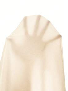 EMERY ROSE Women's Plus Size V-Neck T-Shirt With Leopard Print Heart Design - Casual Short Sleeve Top For Summer & Spring, Medium Stretch Fabric, Machine Washable, Ladies T-Shirts - Apricot - View 4