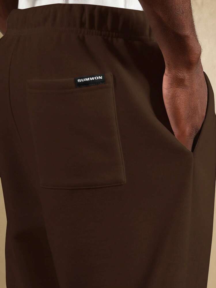 Straight Fit Drop Crotch Jogger Sweatpants