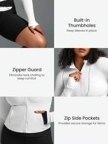 GLOWMODE Chaqueta De Rendimiento Featherfit™ Streamline - Blanco - Ver 4