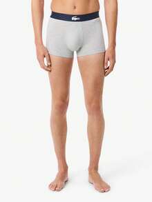 Lacoste 3 Pack Men's Boxers - NAVY/SILVER/ - View 3
