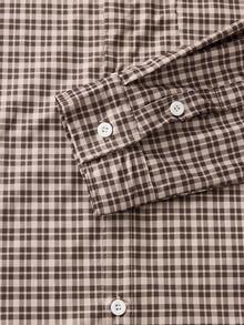 Officeau 2025秋冬新款男士格子长袖单排扣口袋休闲通勤衬衫，Old Money男士春夏正装衬衫 - 彩色 - 查看 6