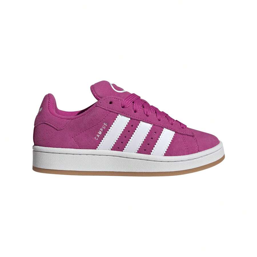 Adidas Giày thể thao trẻ em Campus 00s màu Semi Lucid Fuchsia / Cloud White / Gum JS3847 - Màu hồng tím hơi trong suốt / Trắng mây / Màu gỗ gụ - Xem 1