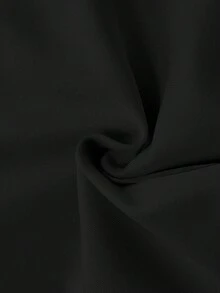 SHEIN Unity 高腰防走光百褶百搭迷你裙 - 黑色 - 查看 4