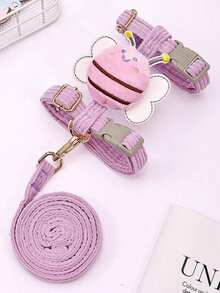 Frânghie de tracțiune pentru pisici, lesă anti-evadare pentru pisici, ham de plimbare pentru pisici cu set de lesă cu plumb, ham de plasă moale pentru pisoi și cățeluș, articole pentru animale de companie pentru câini mici