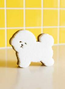 Joivida 4块洗碗海绵，百洁布，厨房清洁海绵，三层复合洗碗海绵，可爱狗狗造型，趣味十足的完美礼物 - 彩色 - 查看 5