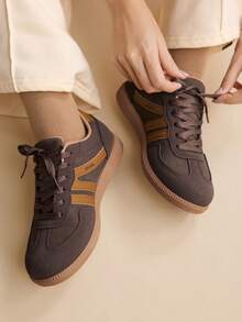 CUCCOO EASI 女士休闲百搭简约通勤鞋 - 咖啡棕 - 查看 9