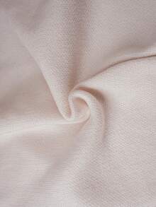 SHEIN PETITE CURVE Plus Size Casual Minimalistisk Mångsidig Vardagskläder Guldrosa Knapptröja - Beige - Visa 5