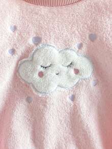 少女居家服 2 件組 - 粉色可愛兔子刺繡珊瑚絨睡衣 甜美兔子圖案圓領設計 粉白夢幻配色 珊瑚絨保暖面料 長袖圓領上衣長褲 兔子刺繡組合 社群媒體風格 甜美 2026 新年假期必備 女孩居家套裝 小女孩睡衣套裝 Pj 套裝 女孩粉色 - 粉色 - 查看 5