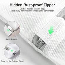 Bộ túi giặt lưới 5 món, thích hợp cho quần áo mỏng manh, áo ngực, tất, đồ lót, quần áo trẻ em và túi đựng đồ khi đi du lịch. - Nhiều màu - Xem 8