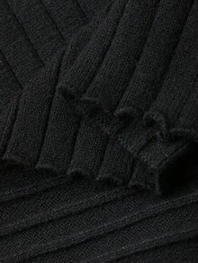 DAZY Áo khoác cardigan dài tay họa tiết da báo màu tương phản dành cho nữ, phong cách Hàn Quốc, xuân/thu - màu đen - Xem 12