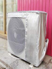 1 pieza Cubierta protectora plateada para unidad exterior de aire acondicionado - Plateado - Ver 4