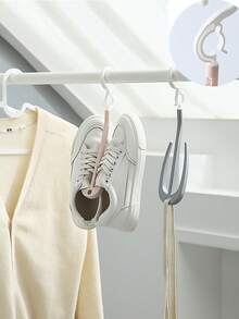 Estante giratorio para zapatos y tendedero, organizador apilable - Multicolor - Ver 4