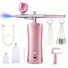 1 Set Of Portable Airbrush With Compressor Single Action Spray Gun For Nail Art Craft Cake Paint Airbrush Gun Electric Acrylic Paint Spray Gun Painted Airbrush Gun Model Coloring Model Spray Art Airbrush Set Tools - Multicolor - View 14