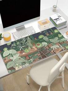 1 tấm lót chuột hình gia đình ếch lớn, tấm lót bàn chơi game, tấm lót bàn phím lớn, có thể giặt được, đế cao su chống trượt, tấm lót chuột quà tặng, tấm bảo vệ bàn làm việc, tấm lót bàn học, nhiều kích cỡ có sẵn, tấm lót bàn phím máy tính, tấm lót máy tính xách tay, đồ dùng học tập, tấm lót chuột chơi game Giáng sinh - Nhiều màu - Xem 3