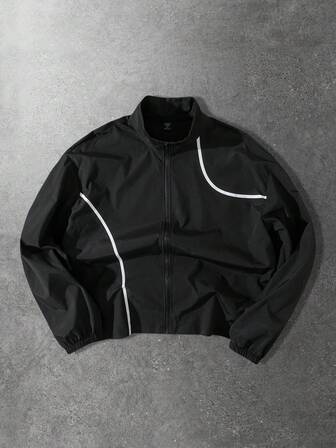 Street Life Men's Casual Loose Zip-Up Jacket