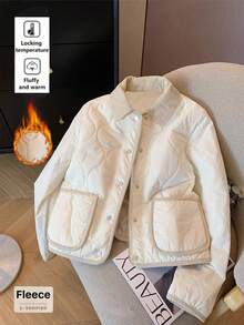 Franclia 女士简约通勤羽绒服，翻领，秋冬款