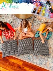 24件套十字绣线套装，棉质绣线，适用于DIY缝纫、布贴和拖鞋制作