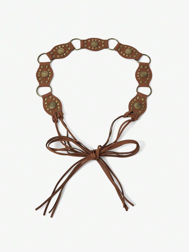 SHEIN Maija Women's Western Style Fashion Waist Belt, Suitable For Dresses