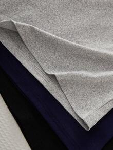 SHEIN Playful Pals 3件套男童保暖抓绒长袖打底内衣套装 - 彩色 - 查看 3