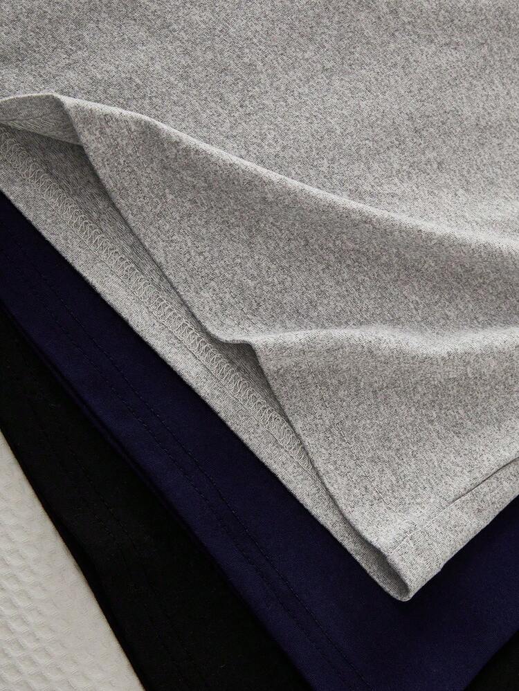 SHEIN Playful Pals 3件套男童保暖抓绒长袖打底内衣套装 - 彩色 - 查看 3