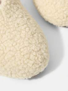MOTF GIÀY MULE LÔNG NHÂN MŨI TRÒN BẰNG MÀU BE DÀNH CHO NỮ, TỐI GIẢN & THANH LỊCH - Màu be - Xem 4