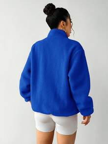 Exploreva 休闲撞色拼接保暖运动夹克，户外抓绒外套，秋冬季