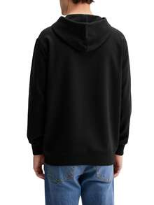 Calvin Klein Terry Badge Men's Hoodies Black - Black - View 2