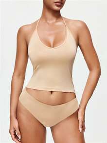 SHAPORA 3件套纯色休闲家居服上衣（女士） - 彩色 - 查看 3