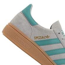 Adidas 手球 Spezial 儿童运动鞋 灰色 2 / 纯青色 / 橡胶 JP7997 - 灰二/純藍綠色/膠狀 - 查看 2