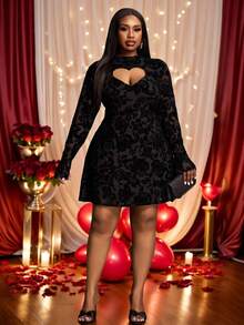 Veslaya 大码秋冬新款音乐节、复活节、圣诞节、生日派对、毕业季、学院风、学生装、日常休闲、百搭、休闲、邮轮旅行、海滩、日光浴、网红、街头风、婚礼宾客波西米亚风、通勤风、早午餐装扮 大码性感连衣裙 黑色连衣裙 适合曲线身材 大码夜店连衣裙 爱心连衣裙 黑色优雅连衣裙 曲线身材 大码性感连衣裙 大码冬季连衣裙 大码哥特式连衣裙 黑色蕾丝连衣裙 - 黑色 - 查看 6