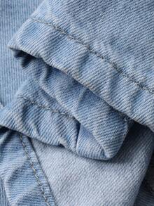 DAZY Women's Casual Cropped Jacket And Jeans Set, Autumn - Blue - View 7