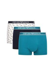 Emporio Armani 3 Pack Men's Boxers - Black and White - View 1
