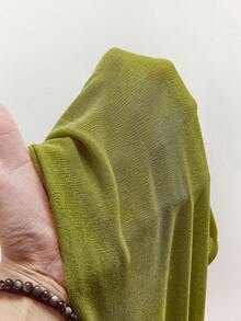 Amplova 女士吊带金属绿亮面两件套，镂空下摆，性感前卫，适合度假穿着。 - 綠色 - 查看 8