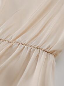 GlowEve CURVE Plus Size Women Elegant Sleeveless Dress With Bow Tie Waist