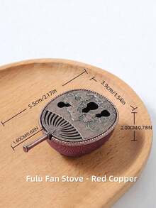 1PC Mini Teapot Incense Burner (Random Color)Small Aromatherapy Burner Vintage Sandalwood Incense Burner - Copper - View 2