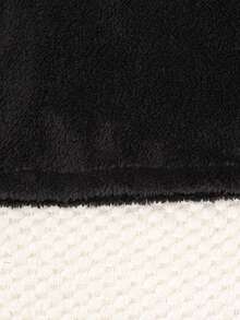 Girls Elegant Butterfly Embroidery Long Sleeve Top And Butterfly Velvet Pants Set, Casual Loungewear For Autumn/Winter - Black - View 5