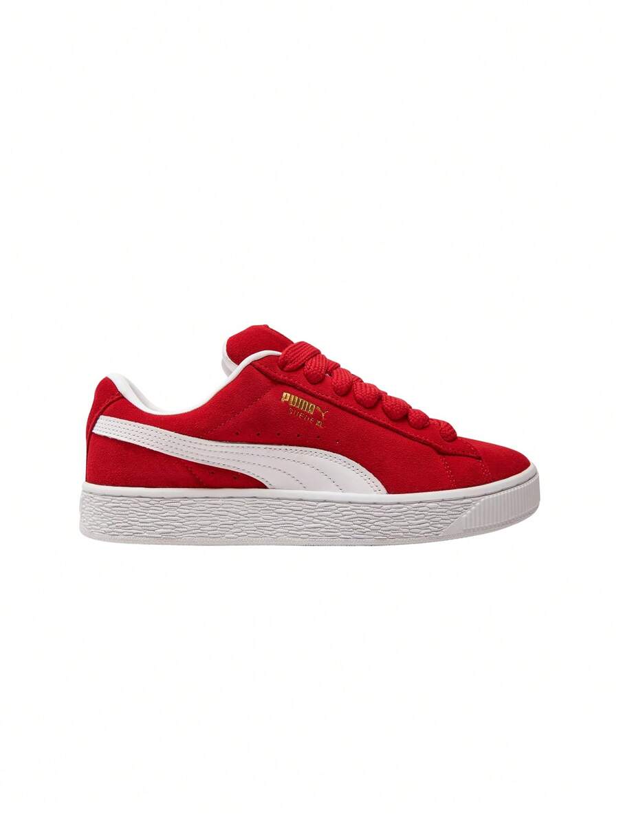 Puma Suede XL Womens Sneakers For All Time Red 395205 - Bordeaux/White - View 1