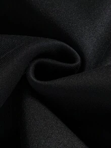 STYNVO 男士字母刺绣长袖口袋休闲连帽衫 - 黑色 - 查看 6