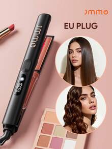 JMMO Hair Straightener Iron, Flat Iron Infused With Argan Oil & Keratin, Professional Ceramic Flat Iron For Less Frizz, Shines And Smooth, Styling Tools-EU Plug