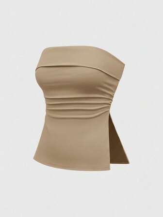 Grunge Punk Top corto con estampado de leopardo y bajo con abertura para mujer, estilo subcultura Y2K