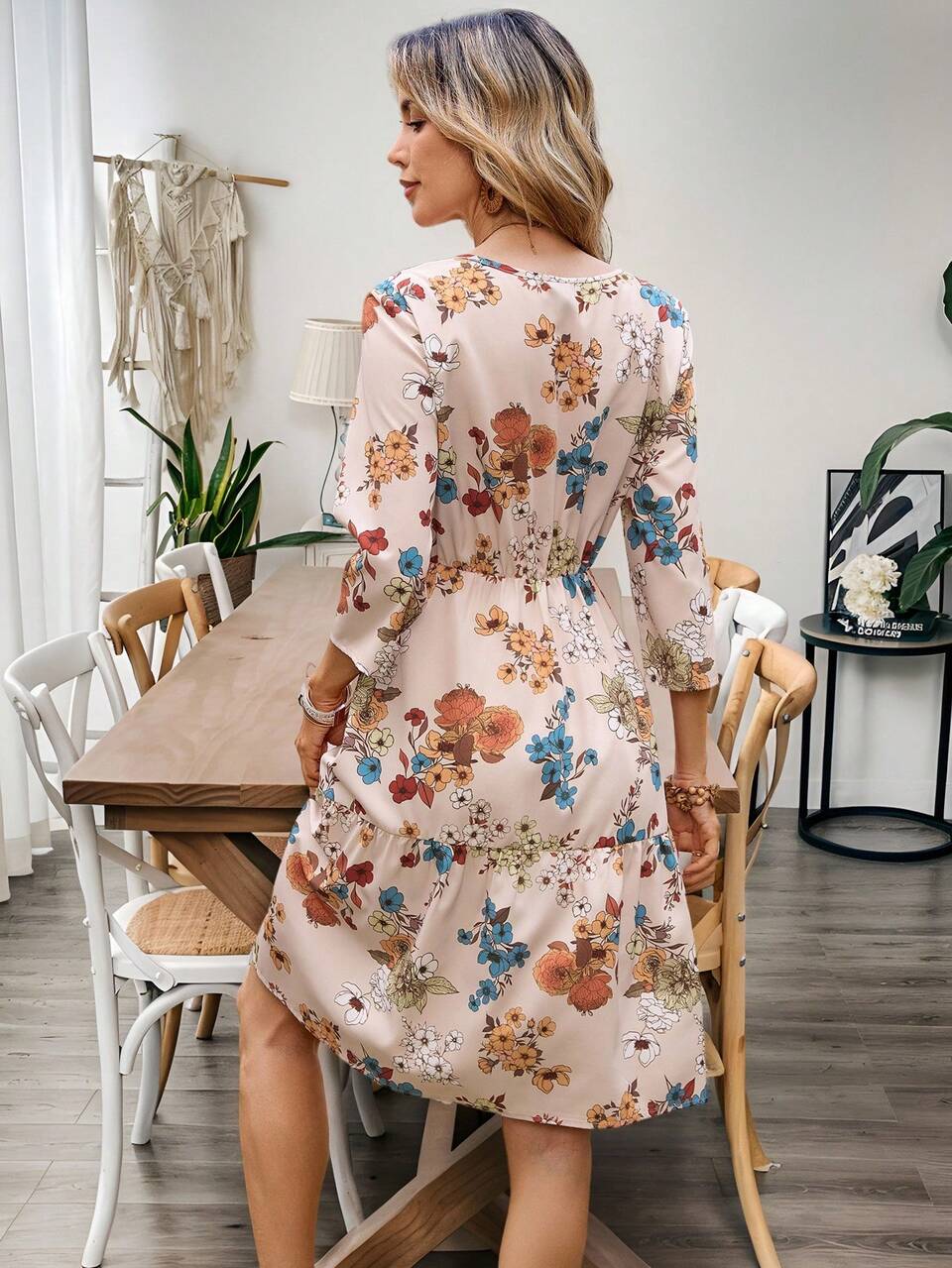Women Short Casual Dress, Minimalist & Fashionable For Everyday Wear,Vacation Outfits Women