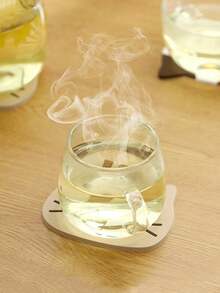 Joivida 2pcs/4pcs Cat Silicone Cup Coaster Mat, Waterproof & Heat Resistant Table Placemats