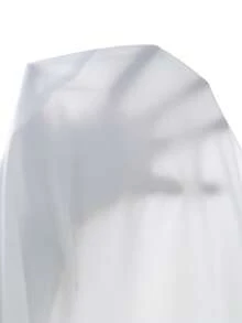 GlowEve CURVE 大码休闲纯色后开衩衬衫 - 白色 - 查看 6