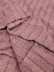 EMERY ROSE Áo nỉ dáng rộng cổ tròn tay loe màu trơn cỡ lớn cho nữ cỡ lớn - Hồng - Xem 7